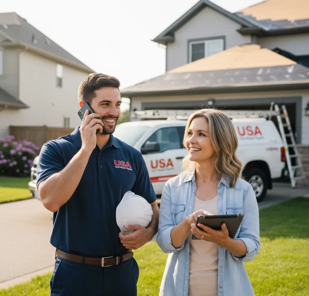 USA Roof Repair Experts customer support in Babb